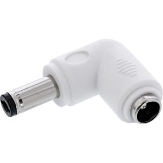 Adaptor alimentare DC 5.5x2.5mm T-M unghi Alb, InLine IL26899D