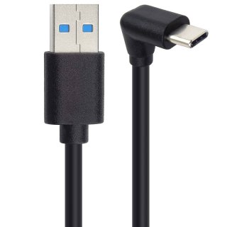 Cablu USB-A 3.2 la USB type C drept/unghi 2m, ku31cze2bk