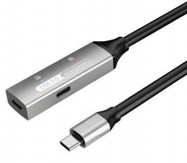 Cablu prelungitor USB 3.2 type C activ cu alimentare T-M 25m, ku31rep25al
