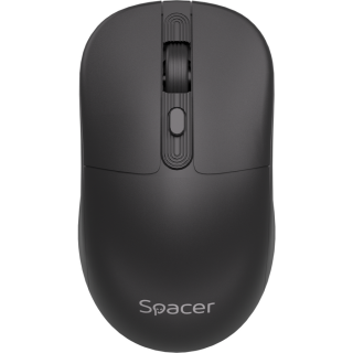 Mouse optic wireless/Bluetooth 5.2 Negru, Spacer SPMO-WS03-BT
