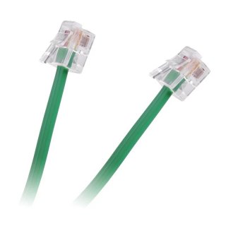 Cablu telefon RJ11 2m Verde, TEL0033D-2