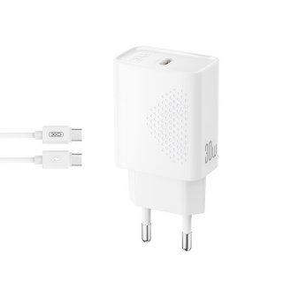 Incarcator priza USB type C 30W + Cablu C-C Alb, XO L162