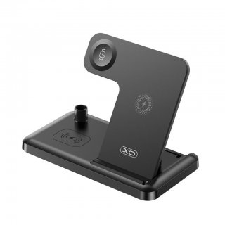 Stand/incarcator Wireless 15W pentru smartphone/watch/pencil/TWS Negru, XO WX033